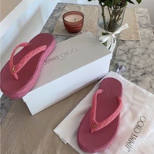 Authentic Diamond Jimmy Choo flip flops